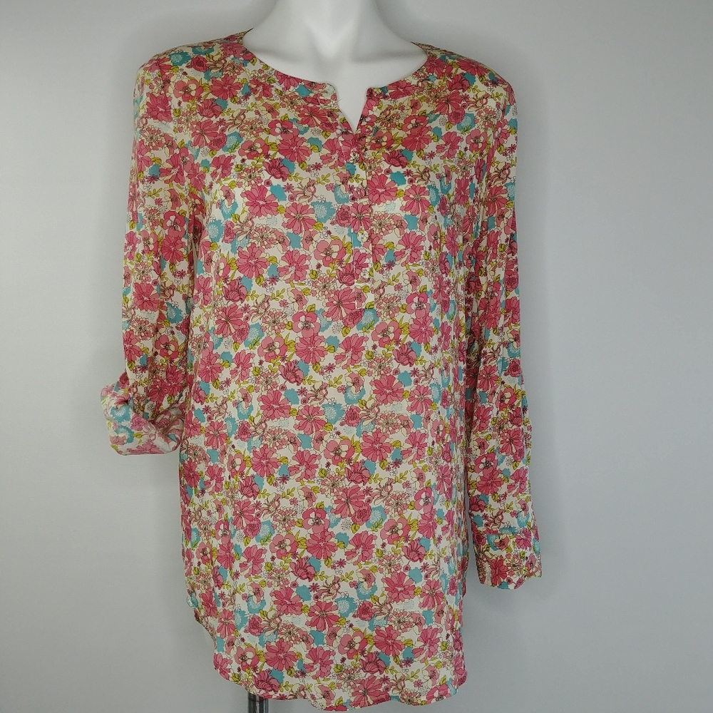 Forever 21 Boutique floral tunic top